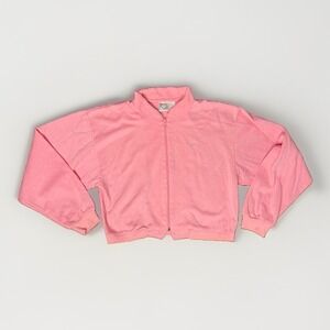 Vintage Pastel Pink Nike Full-zip Track Jacket Classic Collar Y2K Women's M